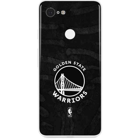 NBA Golden State Warriors Black Animal Print Google Pixel 3 Skin
